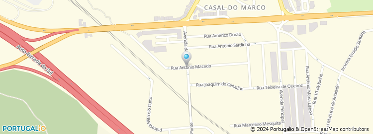 Mapa de Rua António Macedo