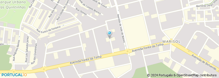 Mapa de Rua Columbano Bordalo Pinheiro