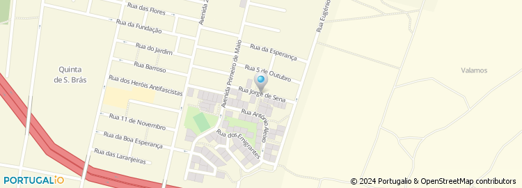 Mapa de Rua de Santo António