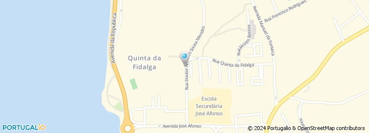 Mapa de Rua Doutor Aristides Sousa Mendes