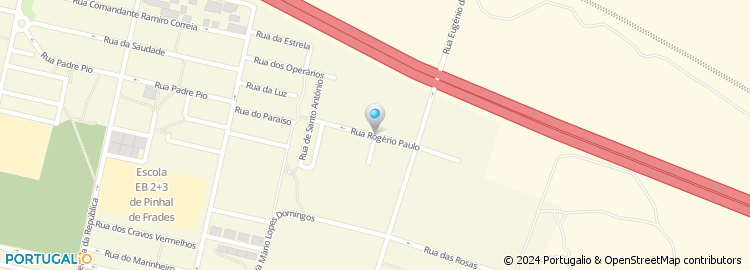 Mapa de Rua Rogério Paulo