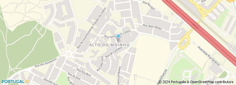 Mapa de Rua Damião de Góis