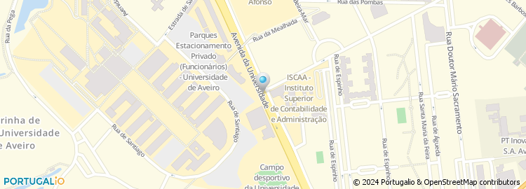 Mapa de Serv. Acção Social Universidade de Aveiro