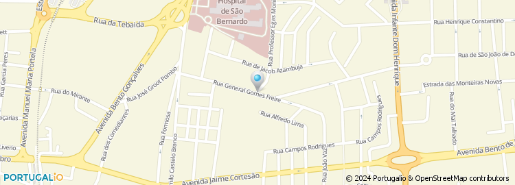 Mapa de Rua General Gomes Freire