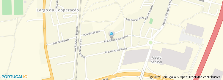 Mapa de Rua Central da Azeda