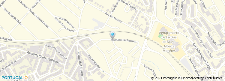 Mapa de Rua Cima de Fanares