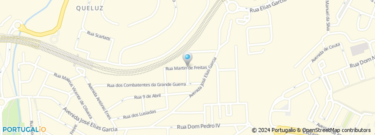 Mapa de Rua Martin de Freitas