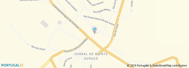 Mapa de Apartado 3, Sobral de Monte Agraço