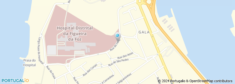 Mapa de Taxi Figueira da Foz - Prç Hospital Distrital Fig Foz