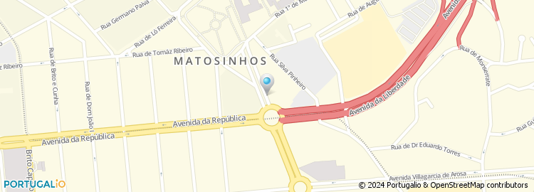 Mapa de Telepizza, Matosinhos