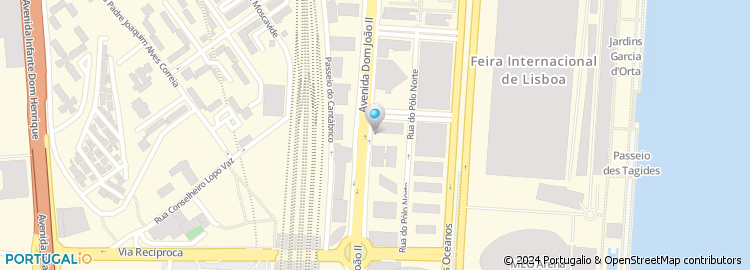 Mapa de The Body Shop, Centro Vasco da Gama