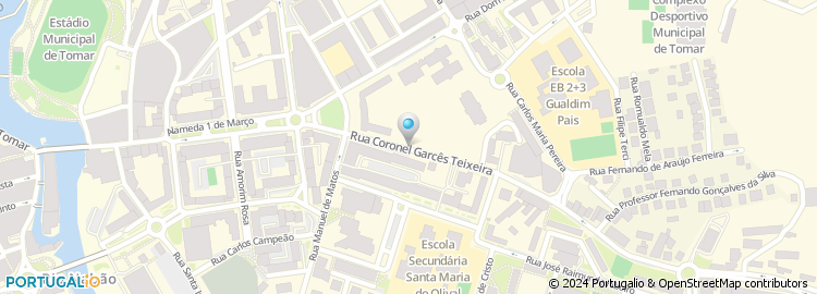 Mapa de Rua Coronel Garcês Teixeira