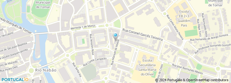 Mapa de Rua Manuel de Matos