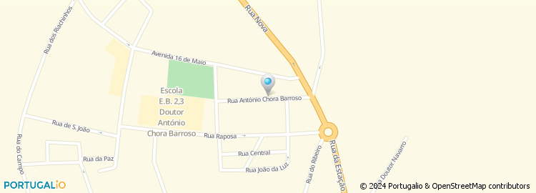 Mapa de Rua António Chora Barroso