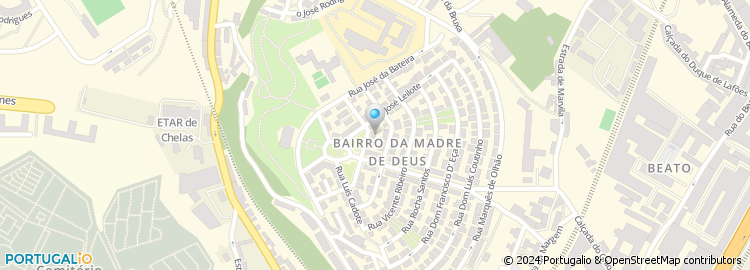 Mapa de Transportes Barata & Carvalho, Lisboa