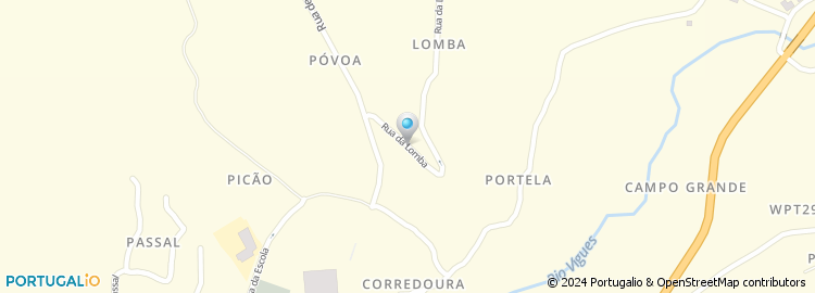 Mapa de Rua do Monte da Póvoa