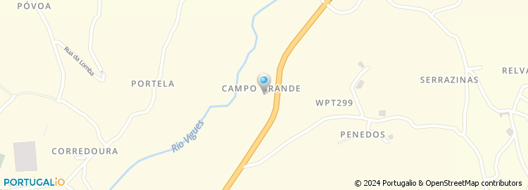Mapa de Travessa do Campo Grande