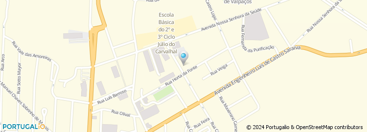 Mapa de Rua Doutor Júlio do Carvalhal