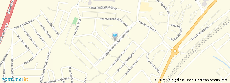 Mapa de Avenida Póvoa de Dom Martinho