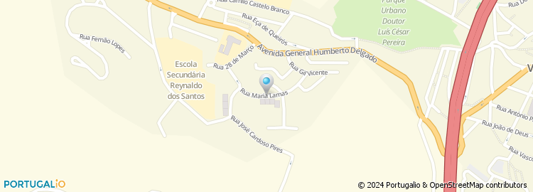 Mapa de Rua Maria Gabriela Llansol