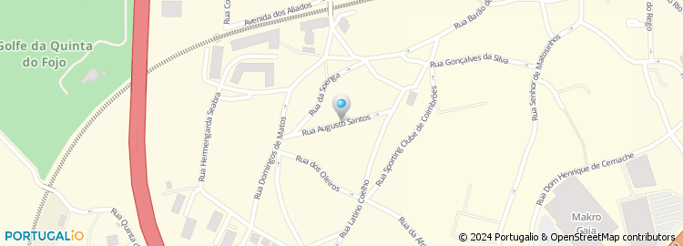 Mapa de Rua Augusto Santos