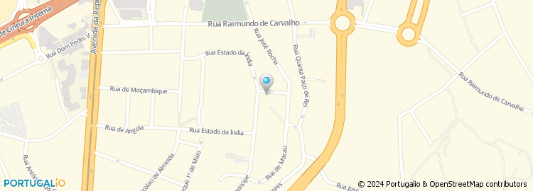Mapa de Rua Cavada Velha