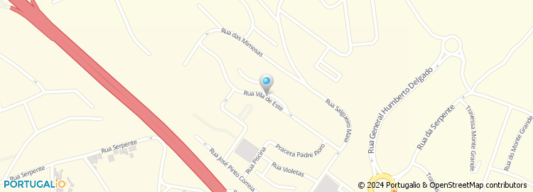 Mapa de Rua de Vila D Este