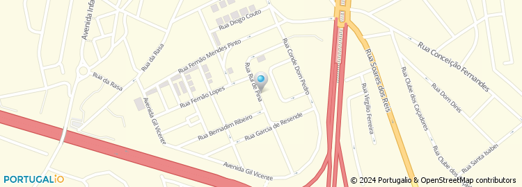Mapa de Rua Manuel da Rocha Páris