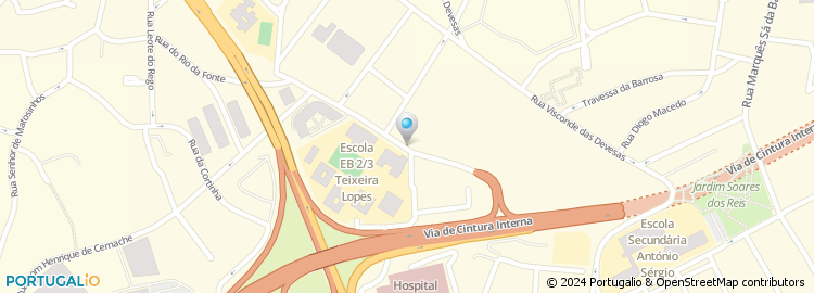 Mapa de Rua Manuel Sarmento de Beires