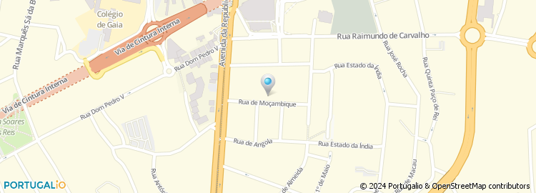 Mapa de Rua Moçambique