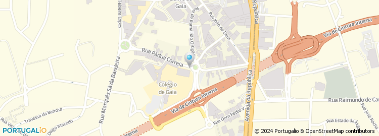 Mapa de Rua Pádua Correia