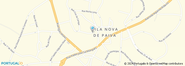Mapa de Apartado 2, Vila Nova de Paiva
