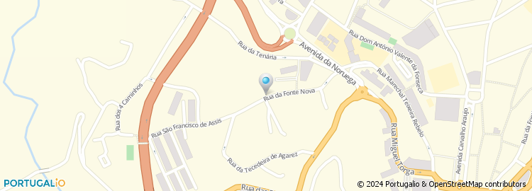 Mapa de Rua da Fonte Nova