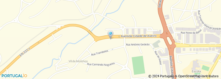 Mapa de Avenida Cidade de Aveiro