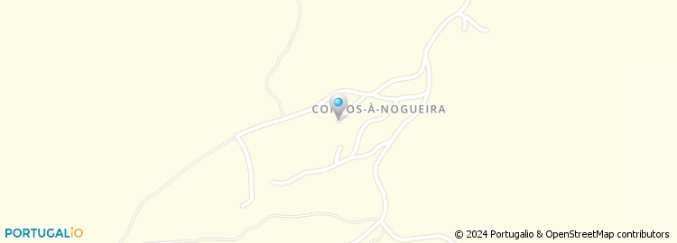 Mapa de Estrada Corvos à Nogueira A Vila Nova do Rego