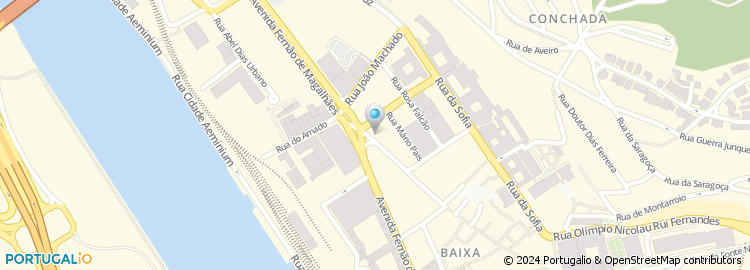 Mapa de Vodafone, Coimbra
