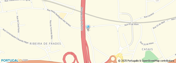 Mapa de A.r.r. - Auto Reparadora da Ribeira, Unipessoal Lda