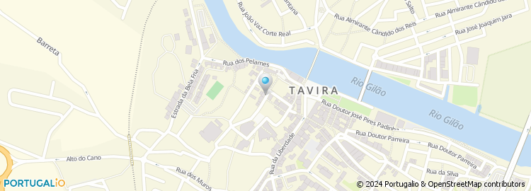 Mapa de A Ver Tavira - Actividades de Restauração, Lda