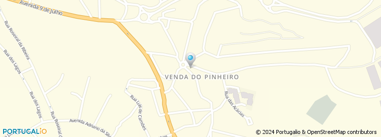 Mapa de Abrantes Pinheiro - Mediação de Seguros, Unipessoal Lda