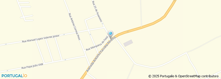 Mapa de Rua 25 de Fevereiro