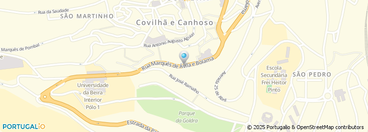 Mapa de Academia Senior da Covilha