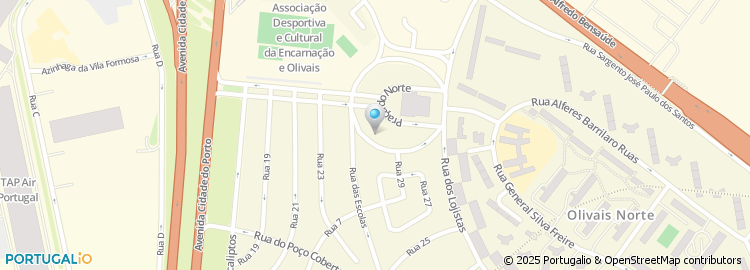 Mapa de Afsmo - Agência Funerária Santa Maria dos Olivais, Unipessoal Lda