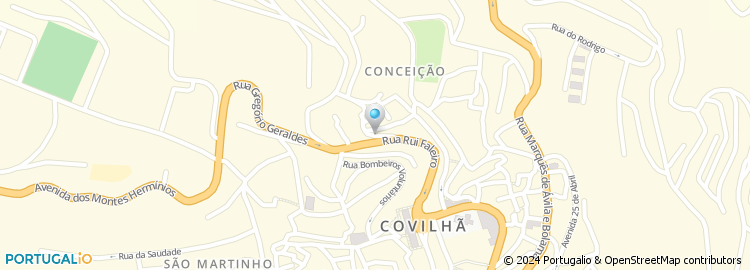 Mapa de Agência Local de Juventude das Beiras e Serra da Estrela, Crl