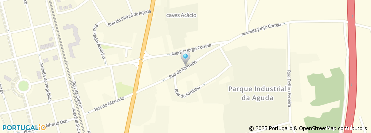 Mapa de Agudapeixe - Comércio de Peixe e Marisco, Lda