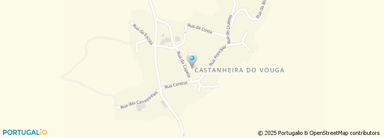 Mapa de Castanheira do Vouga