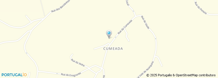 Mapa de Rua da Cumeada