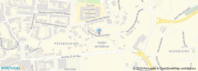 Mapa de Rua Manuel Sousa Carneiro