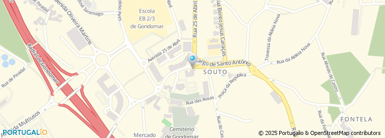 Mapa de Ala de Nun álvares de Gondomar