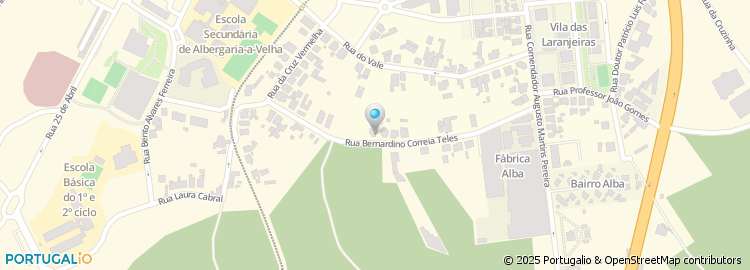 Mapa de Rua Bernardino Correia Teles