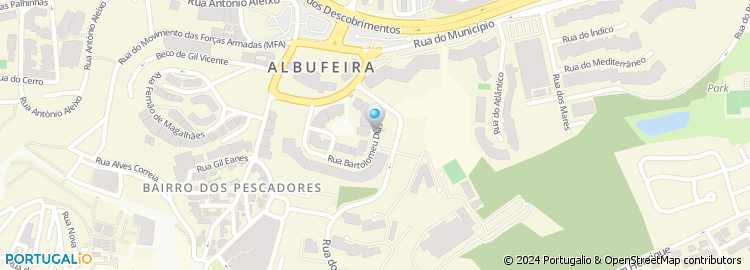 Mapa de Apartado 101, Albufeira